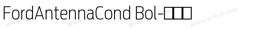 FordAntennaCond Bol字体转换